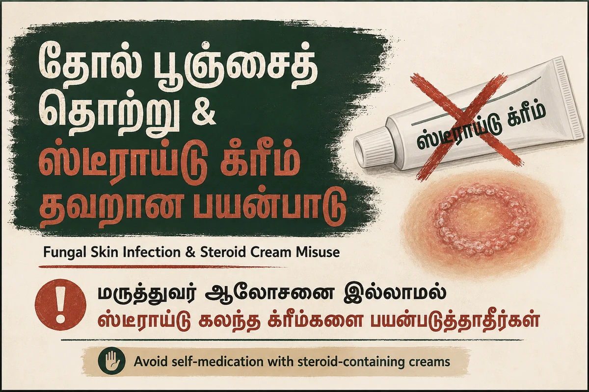 Poster 1: Fungal skin infection and steroid cream misuse