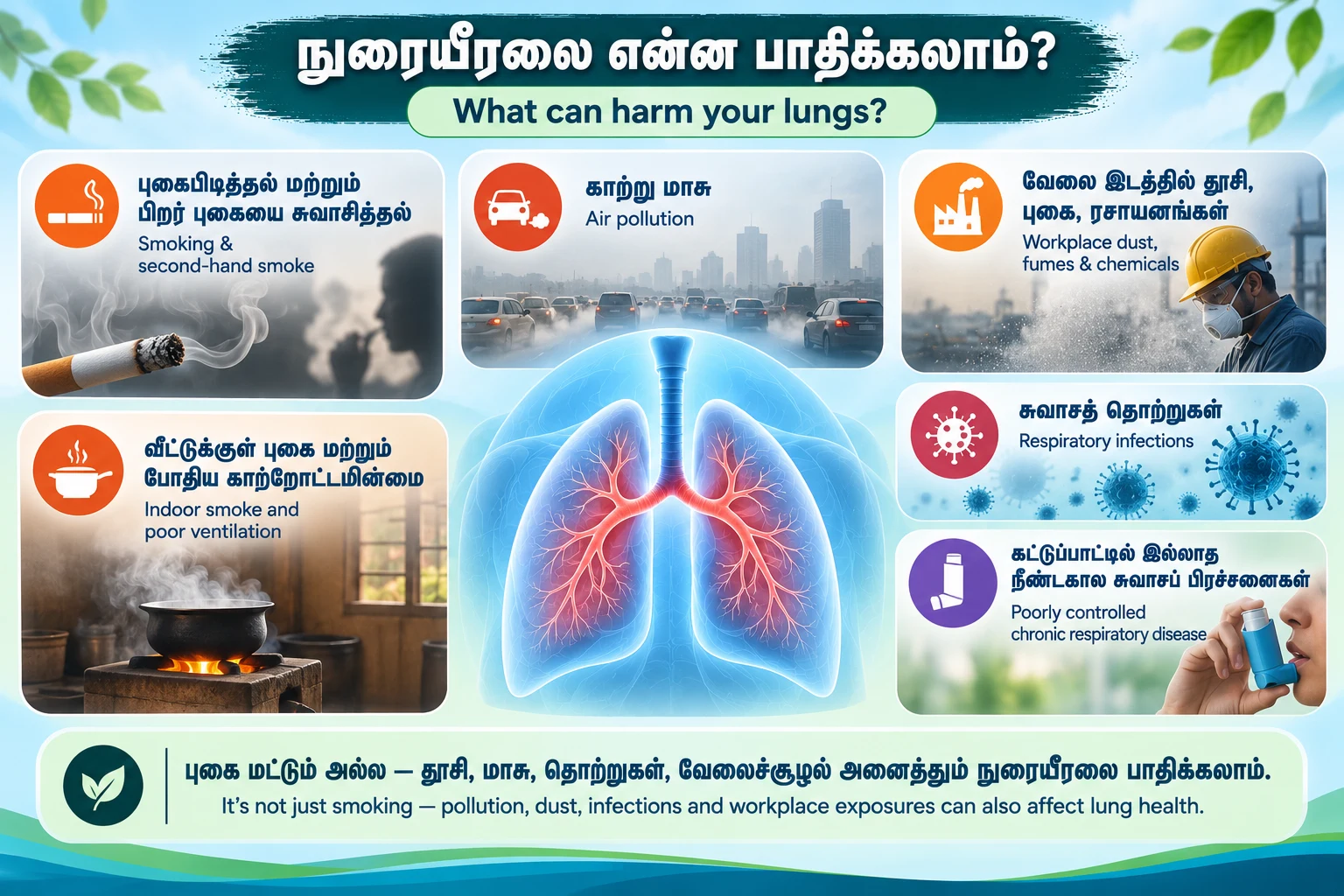 Poster 4: What can harm your lungs